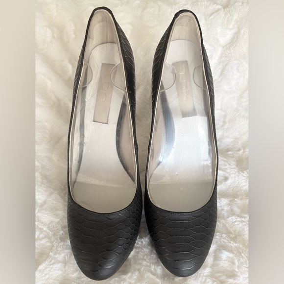 NWOB ALDO’s Elegant Black Textured Women's Heels in size 8 - Picture 8 of 12